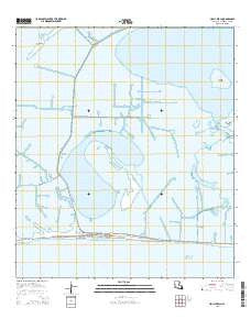 Holly Beach Louisiana Current topographic map, 1:24000 scale, 7.5 X 7.5 Minute, Year 2015