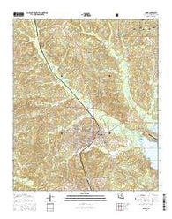 Homer Louisiana Current topographic map, 1:24000 scale, 7.5 X 7.5 Minute, Year 2015