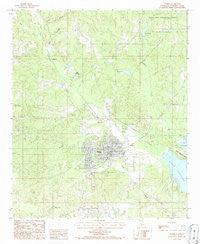 Homer Louisiana Historical topographic map, 1:24000 scale, 7.5 X 7.5 Minute, Year 1986