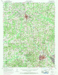 Homer Louisiana Historical topographic map, 1:62500 scale, 15 X 15 Minute, Year 1952