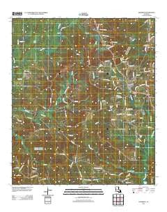 Hornbeck Louisiana Historical topographic map, 1:24000 scale, 7.5 X 7.5 Minute, Year 2012