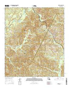 Hornbeck Louisiana Current topographic map, 1:24000 scale, 7.5 X 7.5 Minute, Year 2015