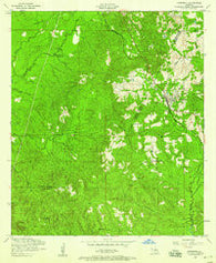Hornbeck Louisiana Historical topographic map, 1:24000 scale, 7.5 X 7.5 Minute, Year 1954