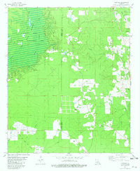 Hortman Louisiana Historical topographic map, 1:24000 scale, 7.5 X 7.5 Minute, Year 1981