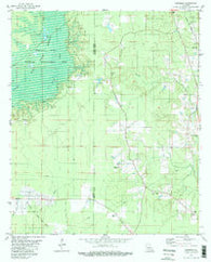 Hortman Louisiana Historical topographic map, 1:24000 scale, 7.5 X 7.5 Minute, Year 1981