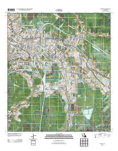 Houma Louisiana Historical topographic map, 1:24000 scale, 7.5 X 7.5 Minute, Year 2012