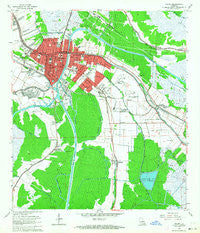 Houma Louisiana Historical topographic map, 1:24000 scale, 7.5 X 7.5 Minute, Year 1963