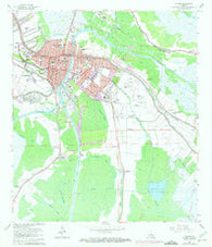 Houma Louisiana Historical topographic map, 1:24000 scale, 7.5 X 7.5 Minute, Year 1963