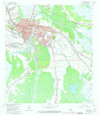 Houma Louisiana Historical topographic map, 1:24000 scale, 7.5 X 7.5 Minute, Year 1963