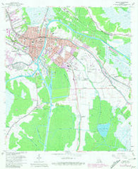 Houma Louisiana Historical topographic map, 1:24000 scale, 7.5 X 7.5 Minute, Year 1963