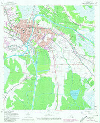 Houma Louisiana Historical topographic map, 1:24000 scale, 7.5 X 7.5 Minute, Year 1963