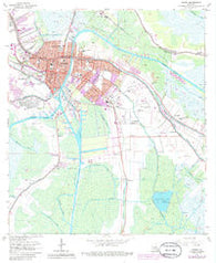 Houma Louisiana Historical topographic map, 1:24000 scale, 7.5 X 7.5 Minute, Year 1963