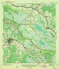 Houma Louisiana Historical topographic map, 1:62500 scale, 15 X 15 Minute, Year 1941
