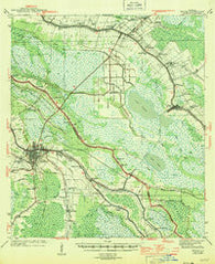 Houma Louisiana Historical topographic map, 1:62500 scale, 15 X 15 Minute, Year 1944