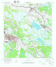 Houma Louisiana Historical topographic map, 1:62500 scale, 15 X 15 Minute, Year 1963