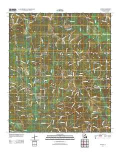 Hudson Louisiana Historical topographic map, 1:24000 scale, 7.5 X 7.5 Minute, Year 2012