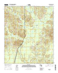 Hughes Louisiana Current topographic map, 1:24000 scale, 7.5 X 7.5 Minute, Year 2015
