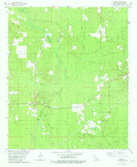 Hughes Louisiana Historical topographic map, 1:24000 scale, 7.5 X 7.5 Minute, Year 1981