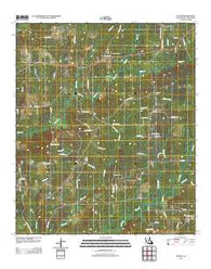 Hunter Louisiana Historical topographic map, 1:24000 scale, 7.5 X 7.5 Minute, Year 2012