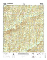 Hunter Louisiana Current topographic map, 1:24000 scale, 7.5 X 7.5 Minute, Year 2015