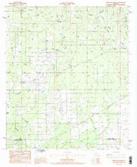 Hurricane Branch Louisiana Historical topographic map, 1:24000 scale, 7.5 X 7.5 Minute, Year 1986