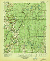 Hurricane Louisiana Historical topographic map, 1:62500 scale, 15 X 15 Minute, Year 1935