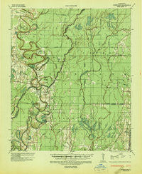 Hurricane Louisiana Historical topographic map, 1:62500 scale, 15 X 15 Minute, Year 1935