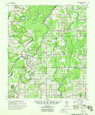 Hurricane Louisiana Historical topographic map, 1:62500 scale, 15 X 15 Minute, Year 1958
