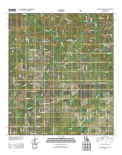 Hurricane Branch Louisiana Historical topographic map, 1:24000 scale, 7.5 X 7.5 Minute, Year 2012