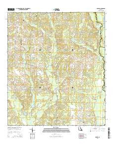 Husser Louisiana Current topographic map, 1:24000 scale, 7.5 X 7.5 Minute, Year 2015