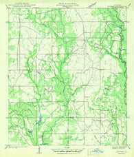 Husser Louisiana Historical topographic map, 1:31680 scale, 7.5 X 7.5 Minute, Year 1942