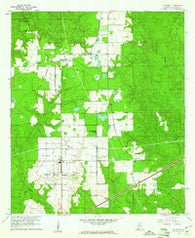 Huxford Alabama Historical topographic map, 1:24000 scale, 7.5 X 7.5 Minute, Year 1960