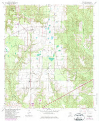 Huxford Alabama Historical topographic map, 1:24000 scale, 7.5 X 7.5 Minute, Year 1960