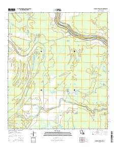 Ile Natchitoches Louisiana Current topographic map, 1:24000 scale, 7.5 X 7.5 Minute, Year 2015