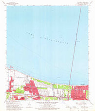 Indian Beach Louisiana Historical topographic map, 1:24000 scale, 7.5 X 7.5 Minute, Year 1965