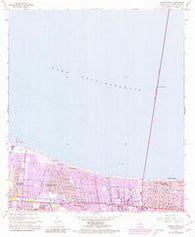 Indian Beach Louisiana Historical topographic map, 1:24000 scale, 7.5 X 7.5 Minute, Year 1965