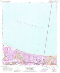 Indian Beach Louisiana Historical topographic map, 1:24000 scale, 7.5 X 7.5 Minute, Year 1965