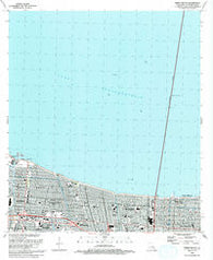 Indian Beach Louisiana Historical topographic map, 1:24000 scale, 7.5 X 7.5 Minute, Year 1992