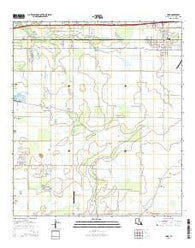 Iowa Louisiana Current topographic map, 1:24000 scale, 7.5 X 7.5 Minute, Year 2015