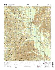 Iron Branch Louisiana Current topographic map, 1:24000 scale, 7.5 X 7.5 Minute, Year 2015