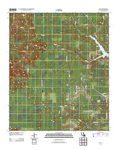 Ivan Louisiana Historical topographic map, 1:24000 scale, 7.5 X 7.5 Minute, Year 2012