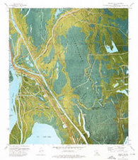 Jackass Bay Louisiana Historical topographic map, 1:24000 scale, 7.5 X 7.5 Minute, Year 1973