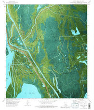 Jackass Bay Louisiana Historical topographic map, 1:24000 scale, 7.5 X 7.5 Minute, Year 1973