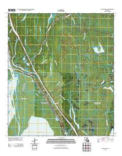 Jackass Bay Louisiana Historical topographic map, 1:24000 scale, 7.5 X 7.5 Minute, Year 2012