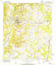 Jackson Louisiana Historical topographic map, 1:24000 scale, 7.5 X 7.5 Minute, Year 1954