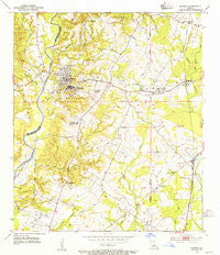 Jackson Louisiana Historical topographic map, 1:24000 scale, 7.5 X 7.5 Minute, Year 1954