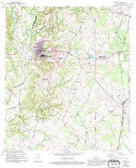 Jackson Louisiana Historical topographic map, 1:24000 scale, 7.5 X 7.5 Minute, Year 1954
