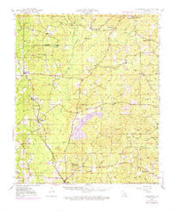 Jamestown Louisiana Historical topographic map, 1:62500 scale, 15 X 15 Minute, Year 1948