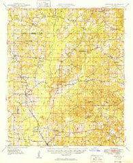 Jamestown Louisiana Historical topographic map, 1:62500 scale, 15 X 15 Minute, Year 1949