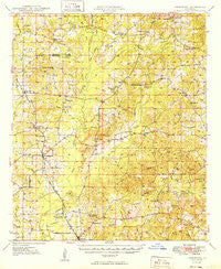 Jamestown Louisiana Historical topographic map, 1:62500 scale, 15 X 15 Minute, Year 1949
